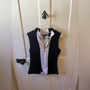 Jamie Sadock Black and White Hugger Golf Tank Top Medium